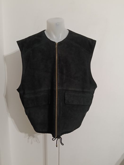 Vestă piele întoarsă unisex
