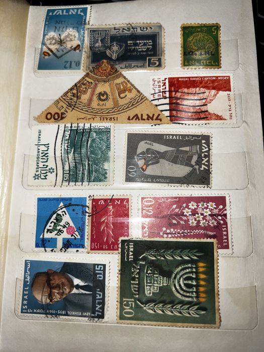 Colecție timbre vechi - Europa, Israel, Africa, Asia, America de Sud