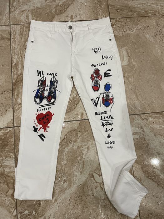 Уникални бели дънки