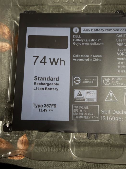 Baterie Dell Inspiron 15 7567 Originala 74Wh