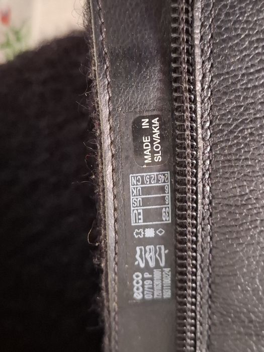 Жен.сапоги фирма "ECCO " телячая кожа MADE IN SLOVAKIA