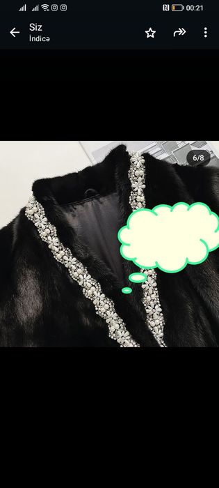 Шуба черный цвета стильный