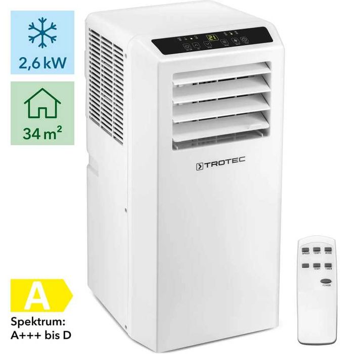 Aer conditionat portabil Trotec PAC 2610 S, Capacitate 9000 Btu