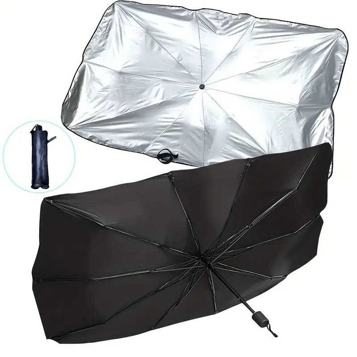 Слънцезащитен Сенник тип Чадър за предното стъкло на кола, автомобил