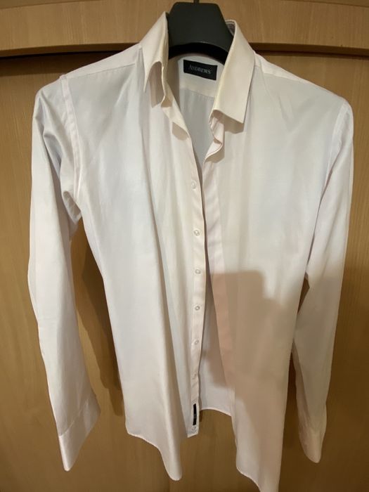 Маркови мъжки ризи Андрюс и Зара, L, памук, слим фит, 20лв