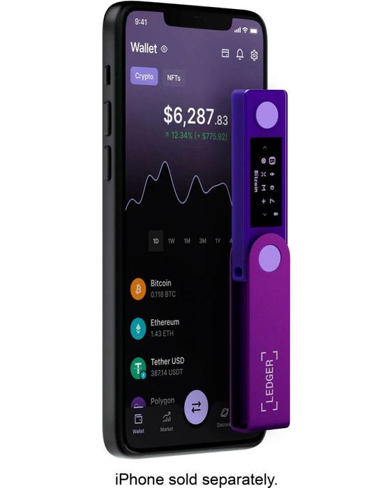 Крипто портфейл Ledger - Nano X, Amethyst Purple