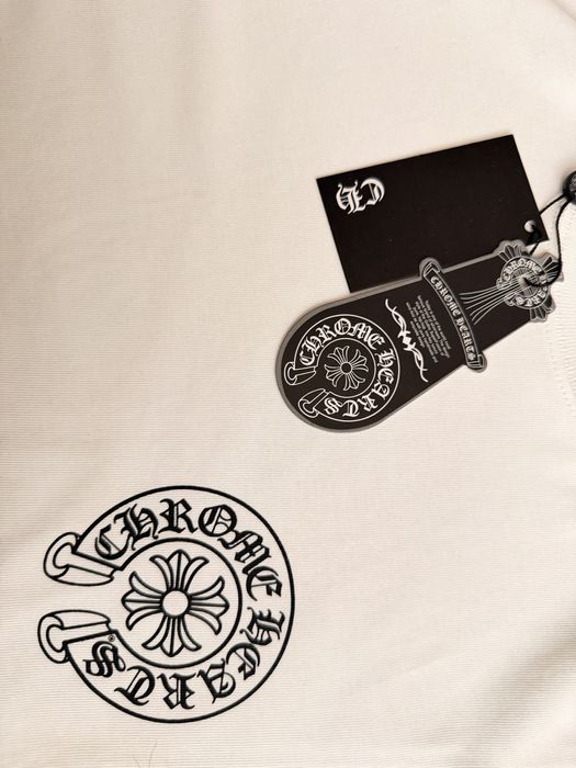 Chrome Hearts тениска — бяла, размери S–XXL, нова