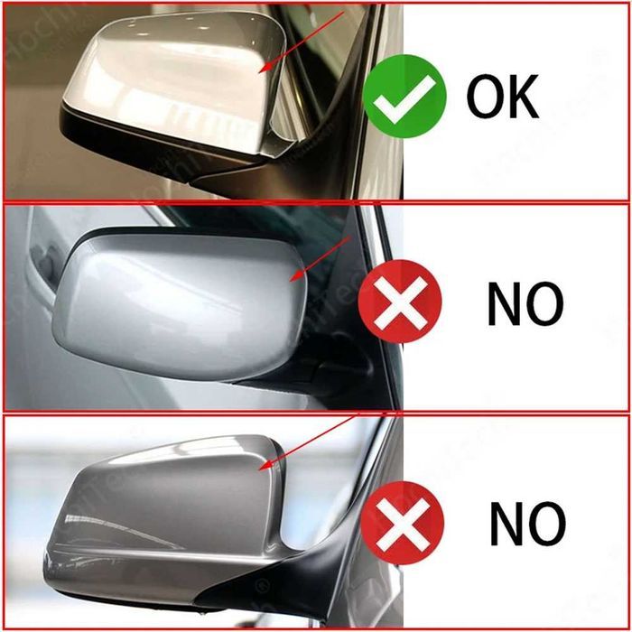 Capace oglinda M negru lucios BMW Seria 5 F10 F11 GT F07