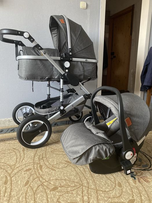 Продам коляску 3/1 с автолюлькой .Шезлонг в подарок