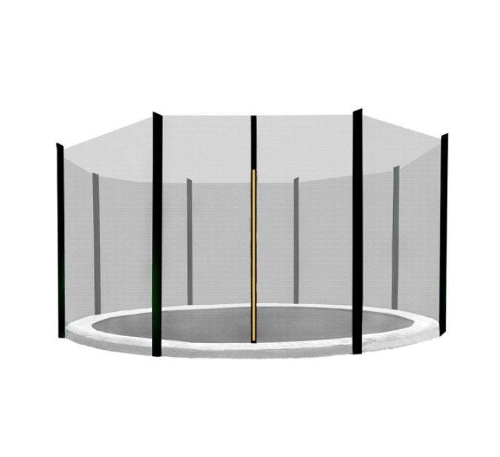 Plasă de protecţie exterioară pentru trambulină PREMIUM Jump, cu diametrul total de 305 cm, pentru 8 stâlpi