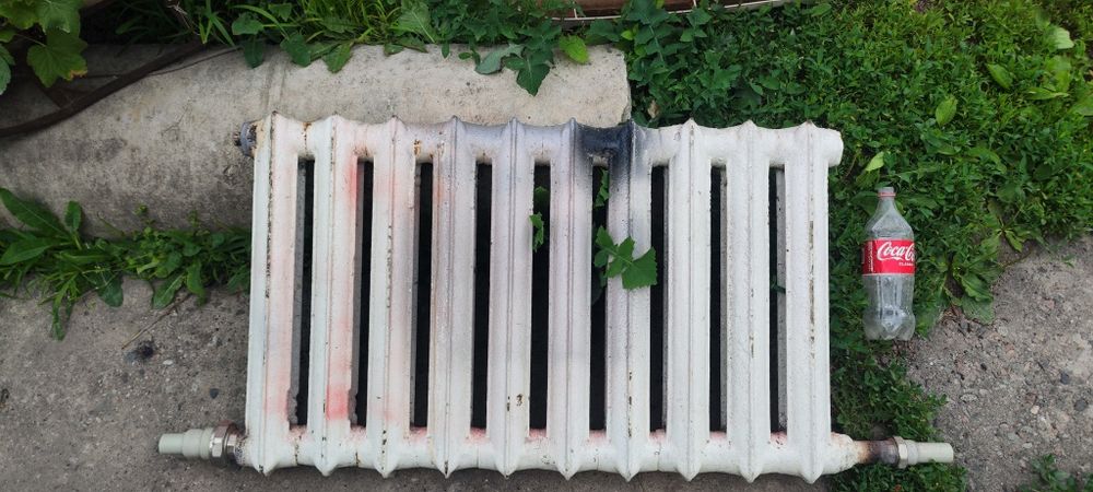 Чугунная батарея 10 секций советский радиатор