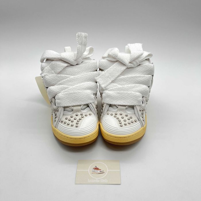 Lanvin Curb White Studs