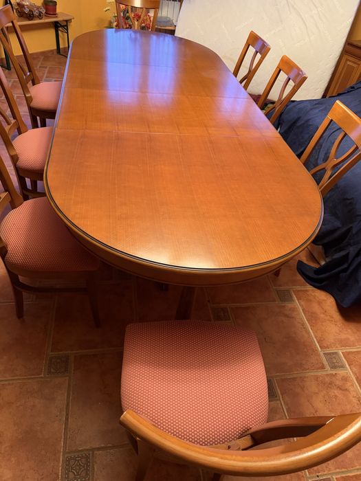 Masa lemn masiv cu scaune