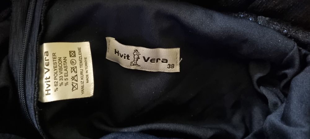 Рокля бална синя