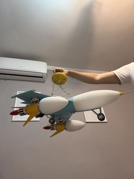 Люстра самолет потолочная