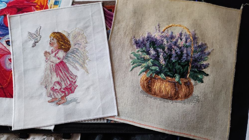 Вышитые работы без оформления