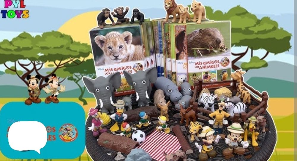 Colecție carti cu figurina copii Disney Prieteni cu animalele Eaglemos