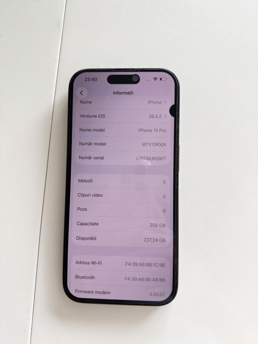 Iphone 15 PRO 256 GB