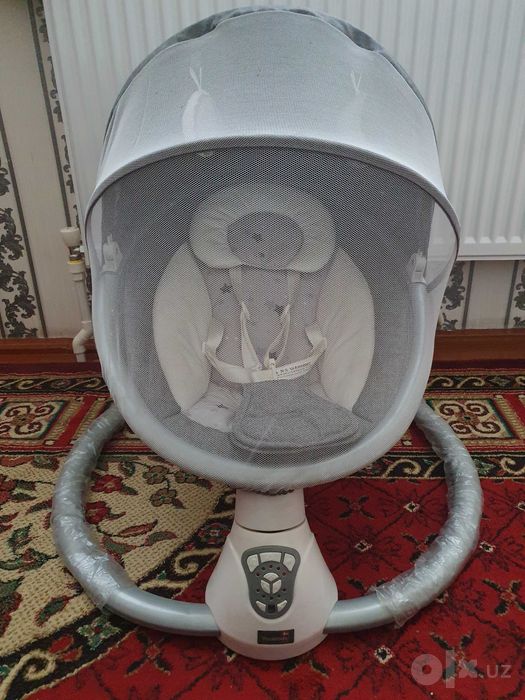 Электронный шезлонг / Качели Thanksbaby /Bluetooth, пульт, почти новый