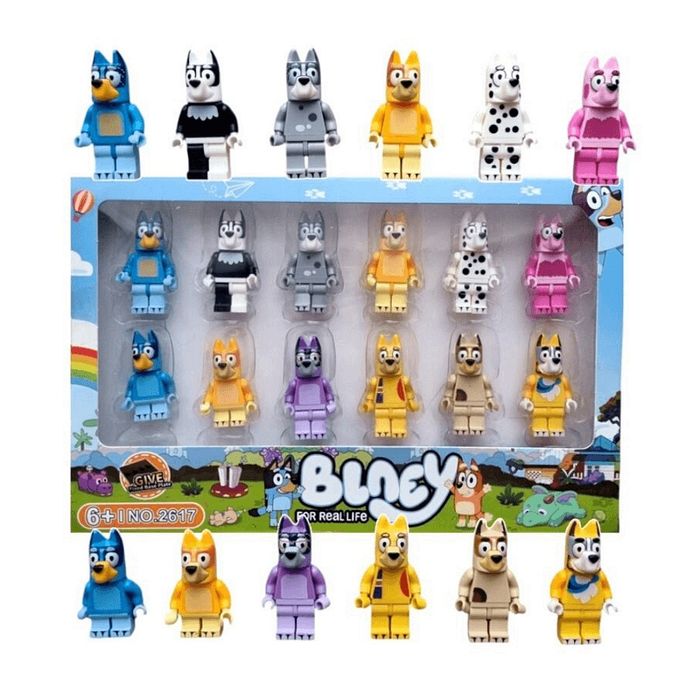 12 броя фигурки блуи тип Lego