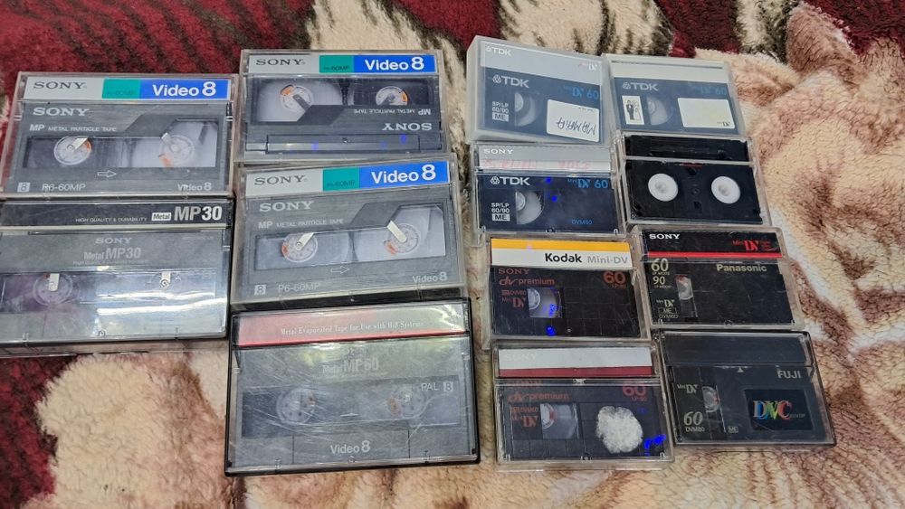 Lot casete Video8 MP, miniDV