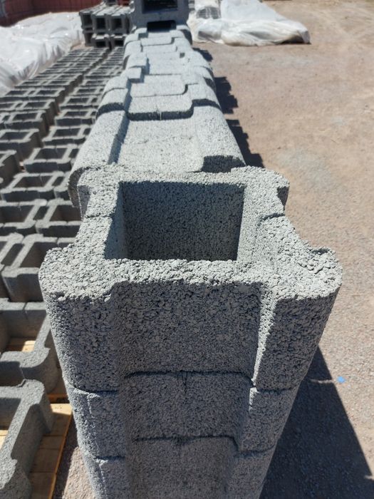 Квадратные блоки для колон и тумбы