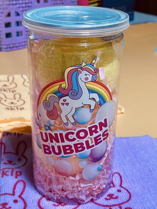 Бомбочки для ванны из Москвы. Unicorn bubbles. Большие. 2 шт. в наборе