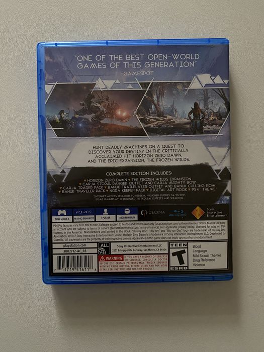 Продам игру Horizon zero dawn PS4