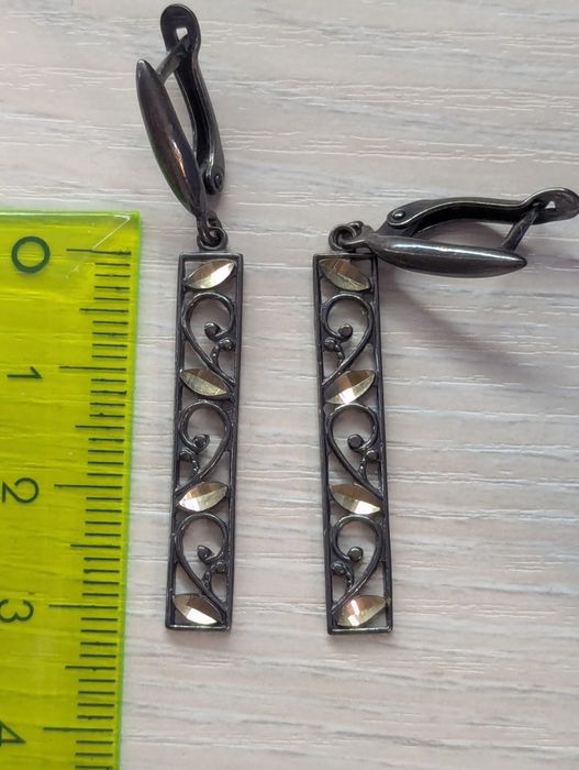 серьги серебро 925