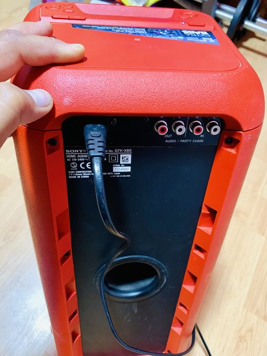 pentru piese music system Sony GTKXB5R rosu