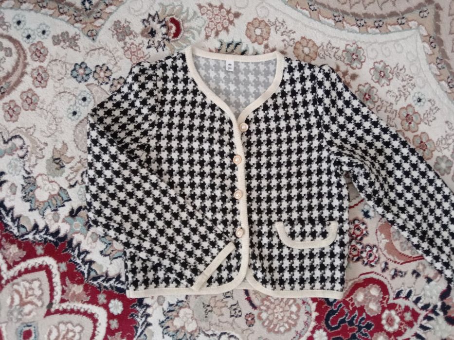 кардиган houndstooth
