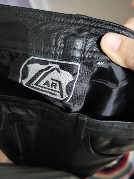 Pantaloni damă piele naturală Buongiorno, biker, mărime 42