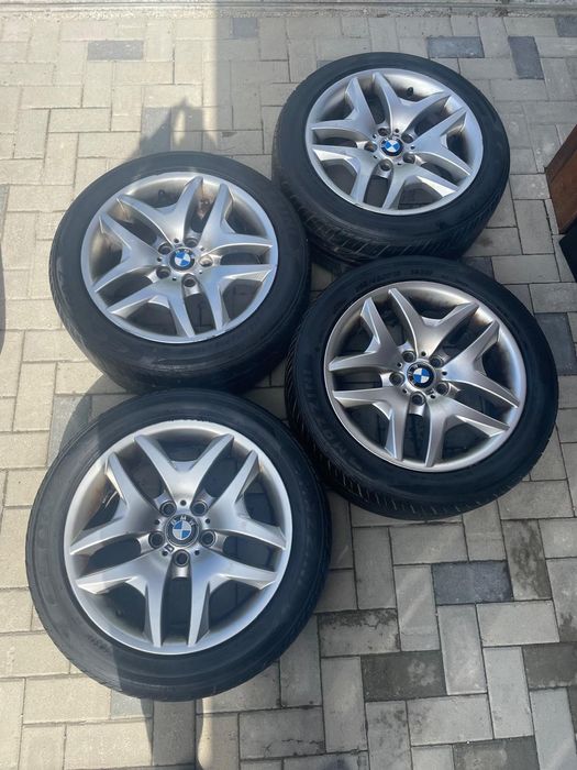 Vând jante de aluminiu originale BMW x3 (model 2008-2014) cu cauciucuri de vară (în stare foarte bună) dimensiuni 255/45/18 103w.