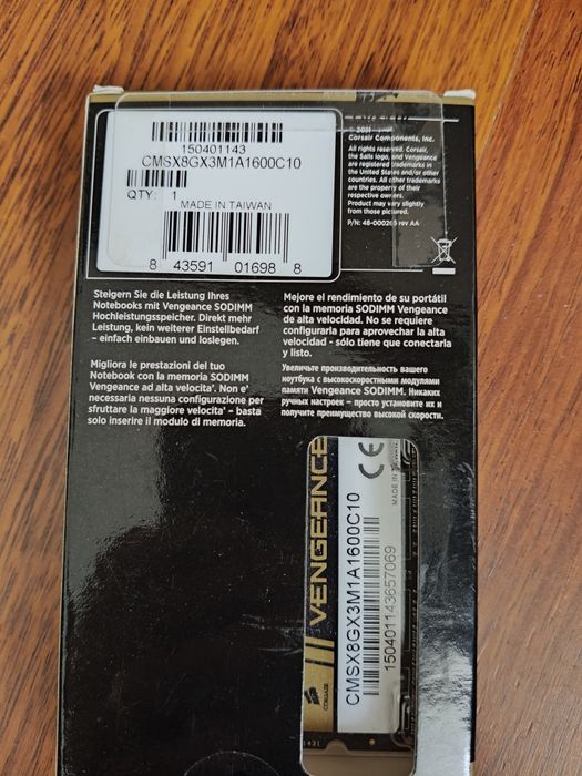 RAM Corsair Vengeance 8GB DDR3