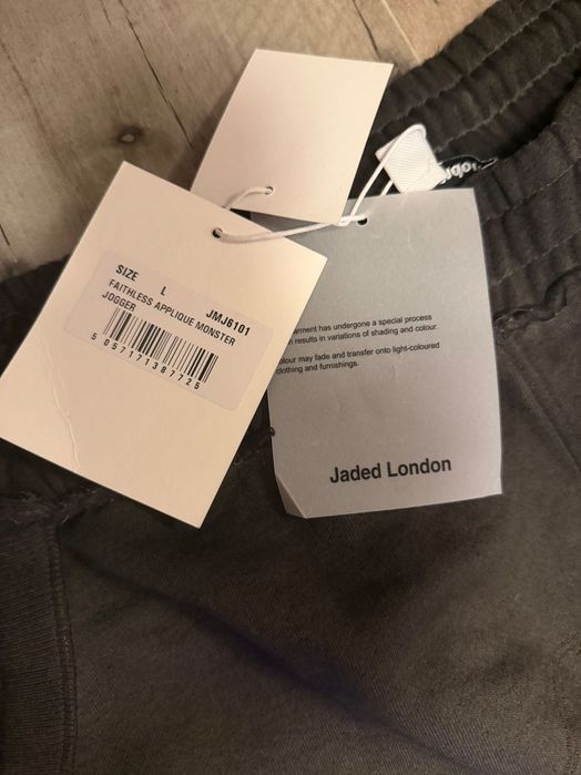 Jaded London Faithless Applique Joggers (L)