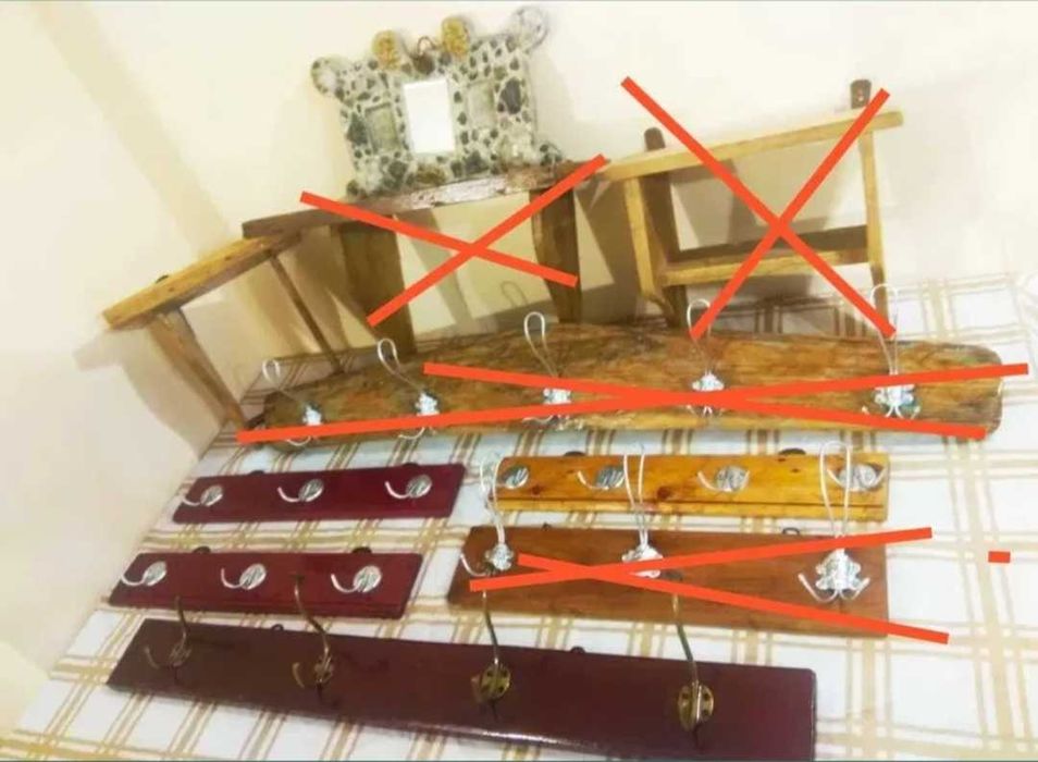 Закачалки.Винтидж стенни закачалки,етажерки,полици