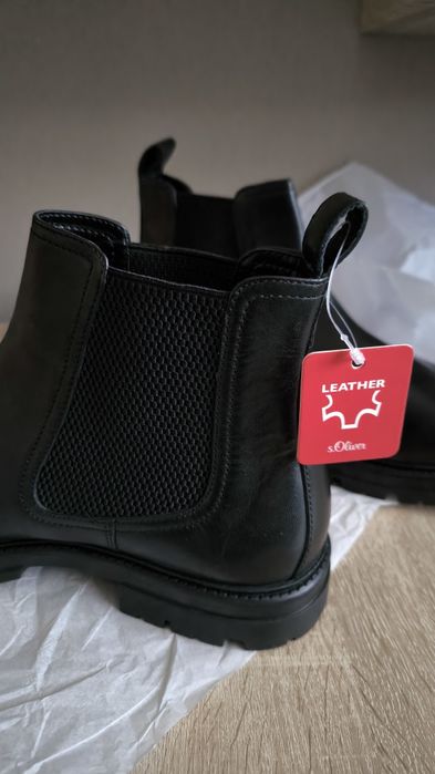 Ghete bărbați s'oliver piele mărimea 44