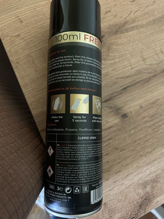 Spray curatare masina tuns par