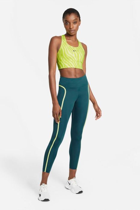 Оригинальный спортивный бра Nike Dri-Fit, зебра-принт, размер S