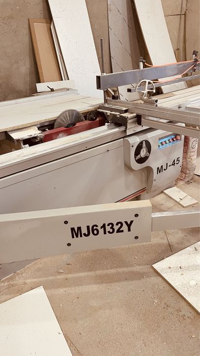 Распилочный станок + Стружкаотсос + Балка прижимная пневматическая