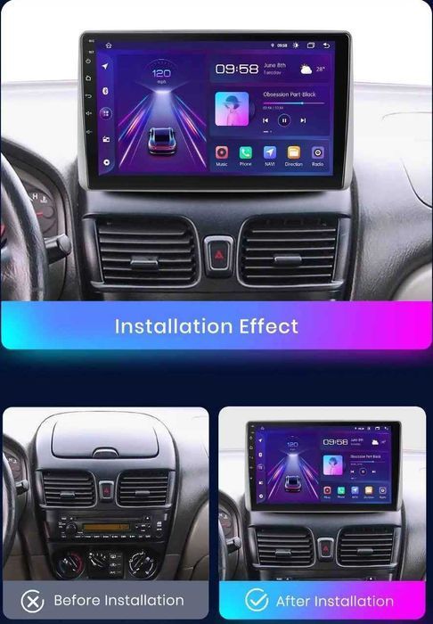 Nissan Almera 2000 - 2006 Мултимедия Навигация Android