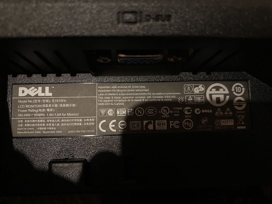 Монитор Dell e1910