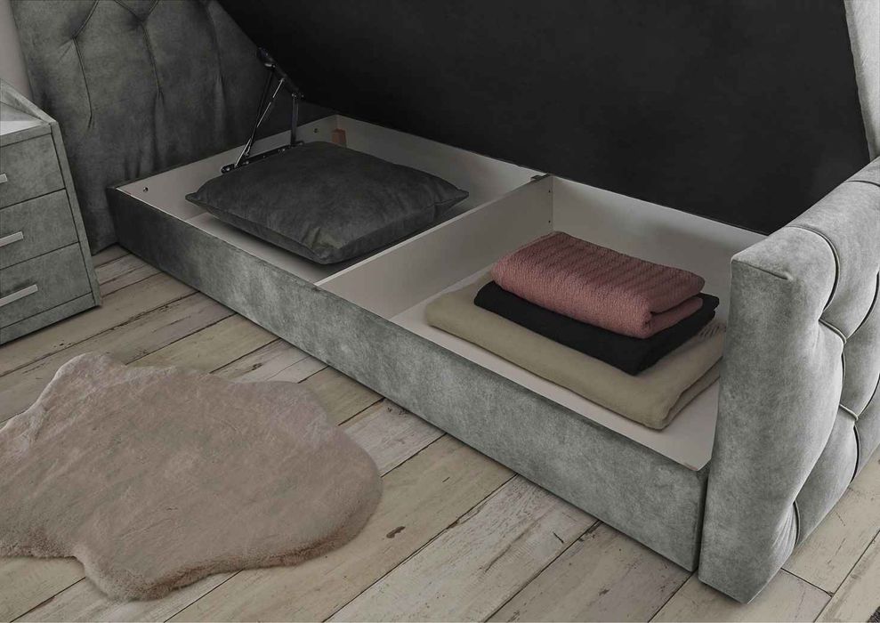 Pat boxspring180x200 cu spatii de depozitare