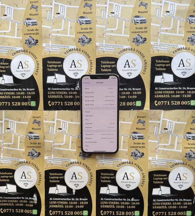 Apple iPhone 12 Pro 128Gb Gold Neverlocked spate fisurat