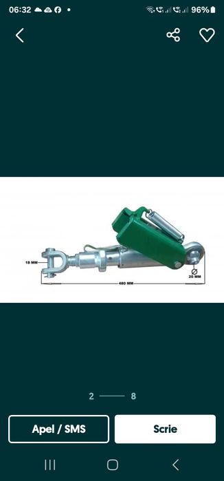 Ancora stabilizator tractor john deere seria 6000 etc original