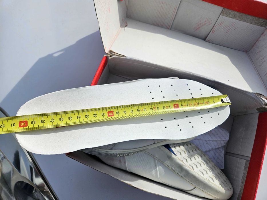 Björn Borg Стилни бели кожени спорти обувки.46номер