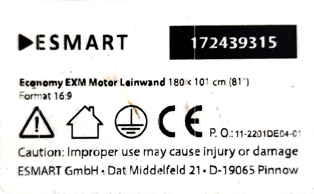 моторизиран екран за проектор 81 инча перфектен.