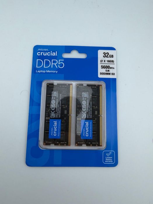 Rami crucial 2x 16 ddr 5 laptop