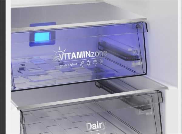 А клас Нов инверторен хладилник/фризер Grundig GKPN36960 XDтъмен инокс