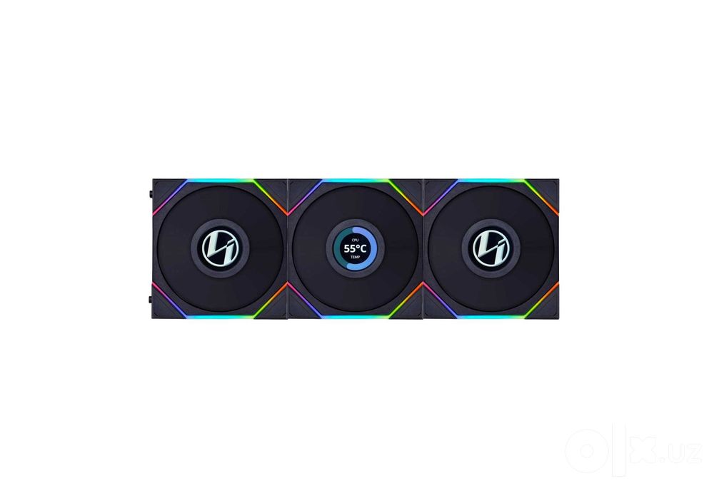 ' Вентилятор Lian Li TL LCD FLEX Reverse 120mm Black (3 pack)